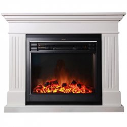 Каминокомплект Interflame Римини белый с очагом Jupiter FX M Black
