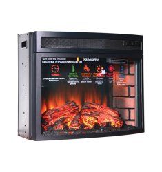 Каминокомплект Interflame Экстер сланец темный дуб с очагом Panoramic 06 25 LED FX